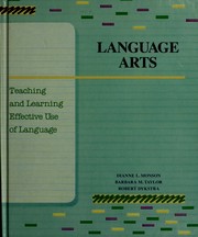 Cover of: Language arts: teaching and learning effective use of language