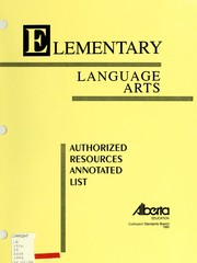 Cover of: Elementary language arts authorized resources annotated list by 