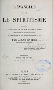 Cover of: L'évangile selon le spiritisme