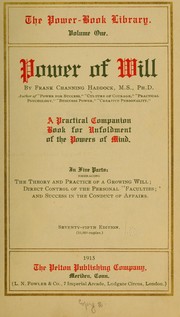 Cover of: Power of will