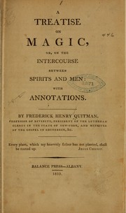 Cover of: A treatise on magic