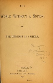 The world without a notion by William] Atkinson