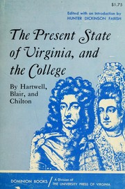 Cover of: The present state of Virginia by Henry Hartwell