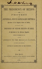 Cover of: The presidency of Mexico