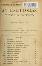 Cover of: A primer of finance by David Jayne Hill