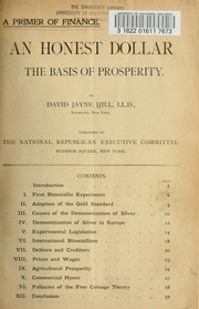 A primer of finance by David Jayne Hill