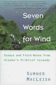 Seven words for wind by Sumner MacLeish