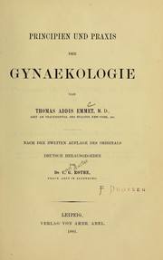Cover of: Principien und Praxis der Gynaekologie
