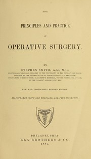 Cover of: The principles and practice of operative surgery