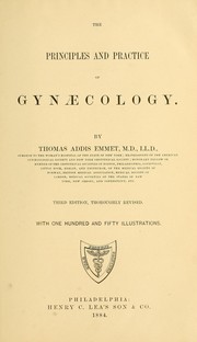 Cover of: The principles and practice of gynaecology.