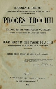 Procés Trochu by Louis Jules Trochu