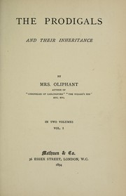 Cover of: The prodigals and their inheritance