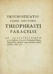 Cover of: Prognosticatio eximii doctoris Theophrasti Paracelsi by Paracelsus