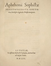 Cover of: Progymnasmata rhetorica