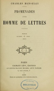 Cover of: Promenades d'un homme de lettres