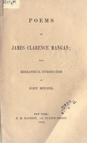 Cover of: Prose Writings of James Clarence Mangan