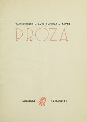 Cover of: Proza by Algirdas Landsbergis