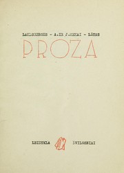 Proza by Algirdas Landsbergis