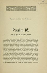 Cover of: Psalm 18.