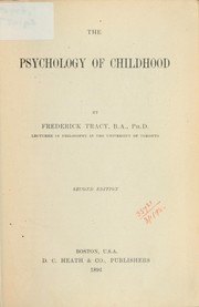 Cover of: The psychology of childhood