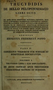 Cover of: De bello Peloponnesiaco libri octo by Thucydides