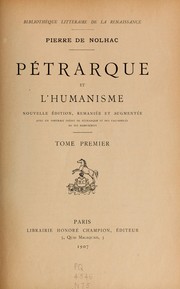 Cover of: Pétrarque et l'humanisme