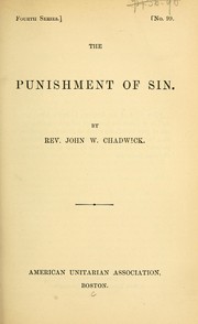 Cover of: Punishment of sin by John White Chadwick