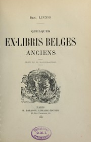 Cover of: Quelques ex-libris belges anciens