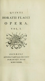 Cover of: Quinti Horatii Flacci opera.