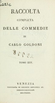 Cover of: Raccolta completa delle Commedie