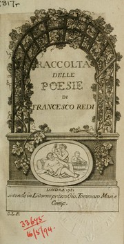 Cover of: Raccolta delle poesie