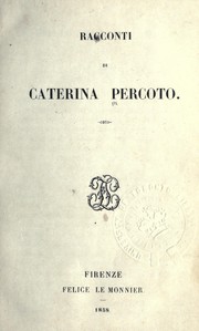 Cover of: Racconti by Caterina Percoto