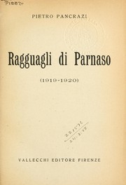 Cover of: Ragguagli di Parnaso (1919-1920)