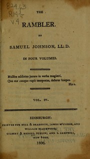Cover of: The Rambler by Samuel Johnson