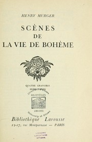 Cover of: Scènes de la vie de Bohème