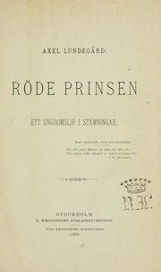 Cover of: Röde prinsen: ett ungomslif i stämningar