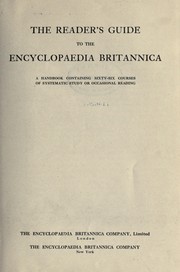 The Reader's Guide To The Encyclopaedia Britannica (1913 Edition ...