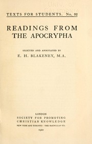 Cover of: Readings from the Apocrypha