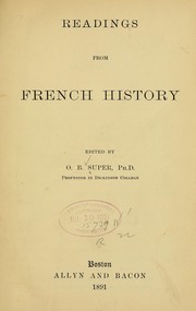 Cover of: Readings from French history