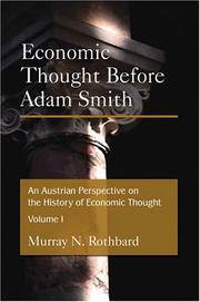 Cover of: An Austrian Perspective on the History of Economic Thought by Murray N. Rothbard