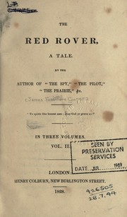 Cover of: The Red Rover, a tale by James Fenimore Cooper