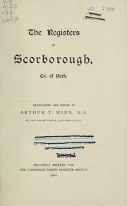 Cover of: The registers of Scorborough, Co. of York, 1653-1803