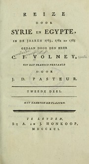 Cover of: Reize door Syrie en Egypte, in de jaaren 1783, 1784 en 1785