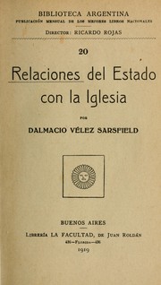 Cover of: Relaciones del Estado con la Iglesia