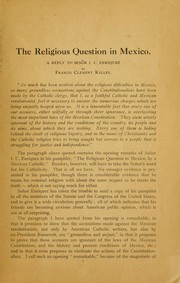 Cover of: The religious question in Mexico