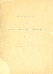 Cover of: Reminiscences of early life in Illinois by Tillson, Christiana Holmes