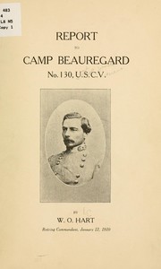 Cover of: Report to Camp Beauregard, no. 130, U.S.C.V