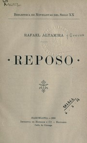 Cover of: Reposo