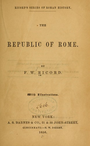 cover of The republic of Rome