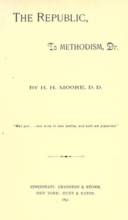 Cover of: The Republic to Methodism, Dr